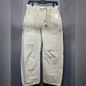 We The Free Moxie Low Slung Barrel Jeans- NWOT